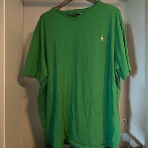 Green polo tee shirt